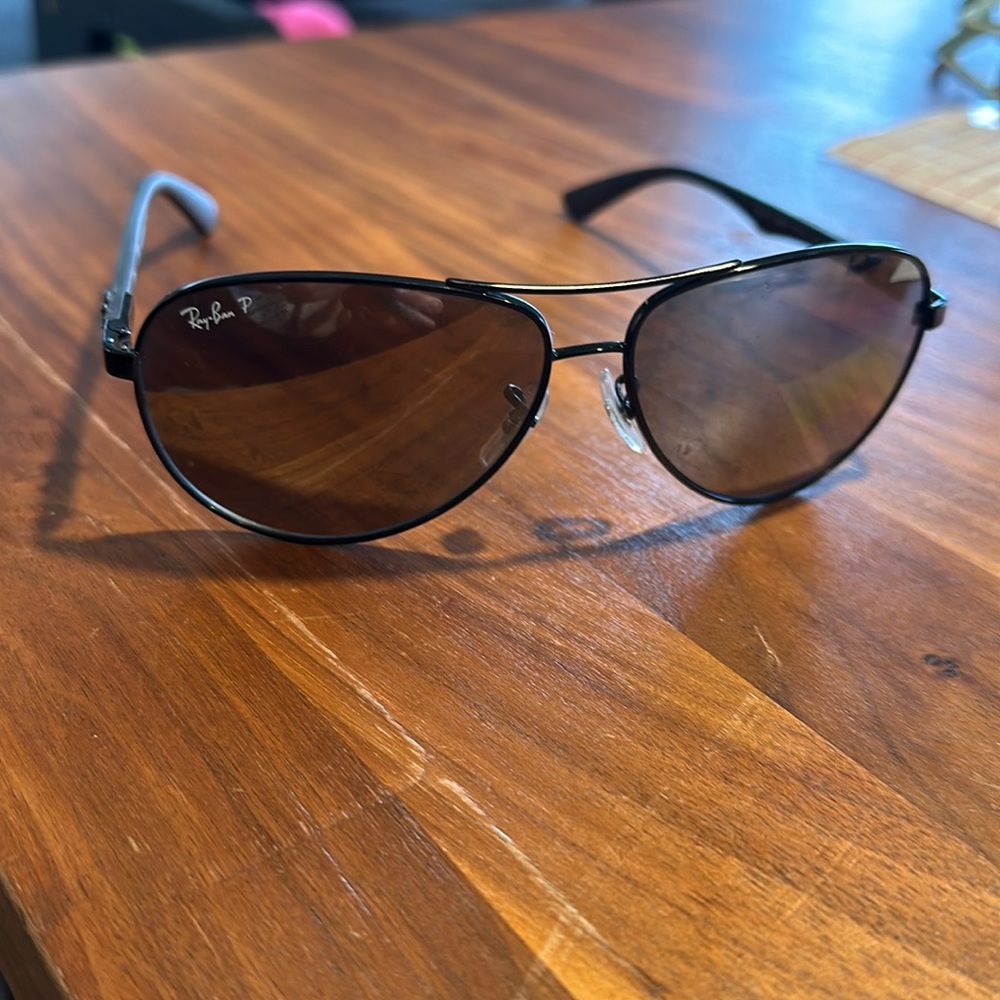 Polarized black RayBans